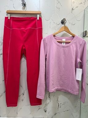 Athleta Top and J Crew Tight Legging Outfit